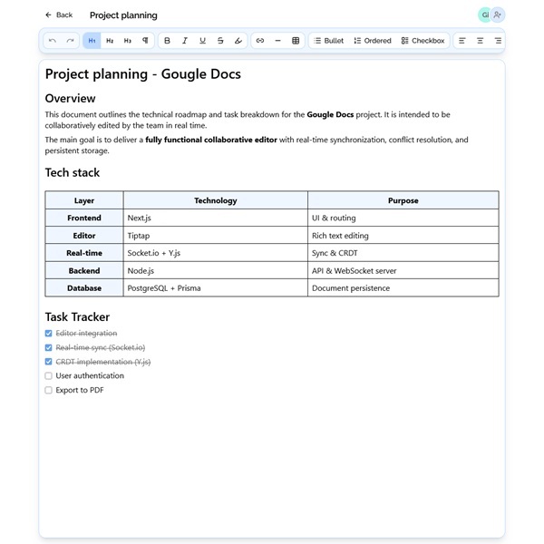 Gougle Docs miniature